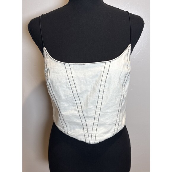 Urban Outfitters Corset Top Off White Cream Women's Size Medium - Picture 1 of 16